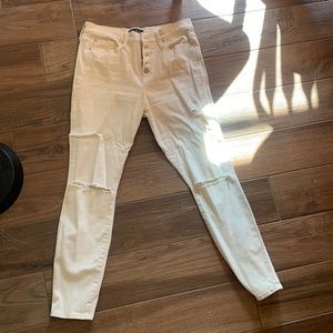 Gap high waisted button front jeggings